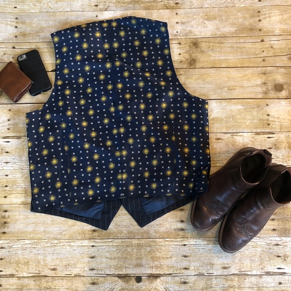 Banana Republic Other - Pin Stripe Star Pattern Suit Vest Banana Republic